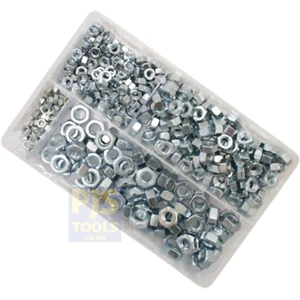 M5-M10 zinc plated full nut assortment 450 pieces AT13 - Picture 1 of 1