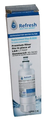 Refresh Water Filter R-9690 Refrigerator LG LT700P Kenmore 46-9690 #12 - Image 1 of 4