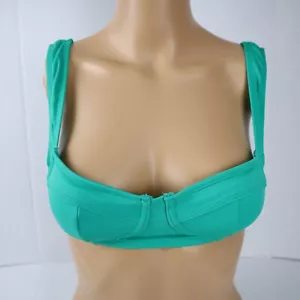 Xhilaration women's bikini top sz small green padded nwt - Picture 1 of 8