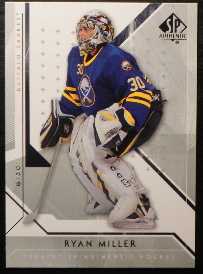 2006-07 06/07 SP Authentic #89 Ryan Miller Buffalo Sabres - Image 1 of 2
