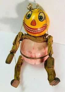 RARE Vintage Halloween PUPPET MECHANICAL JOL 1920s Litho Paper Wood Cloth HTF!! - Picture 1 of 7