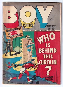 BOY COMICS 35 (1947) Crimebuster; Scarce: only 4 CGCs; VG- - Picture 1 of 3
