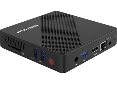 New! Minis Forum Fanless Mini Pc! Intel N3350 64GB SSD HDMI 4GB Ram Win 10 Pro - Image 1 of 3