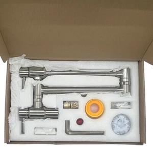 BAGNOLUX Pot Filler Faucet Brushed Nickel Double HandleFaucet 23.4" - Open Box - Picture 1 of 5
