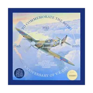 Chocolate Chip Shortbread Tin M&S 200g VE Day 80th Anniversary Gift Edition - Picture 1 of 5
