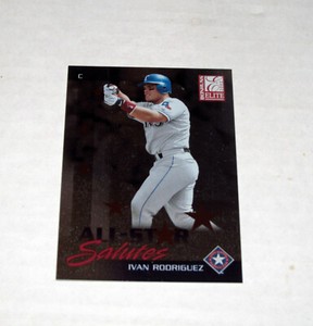 2002 Donruss Elite All-Star Salutes 18 Ivan Rodriguez (#/1998)  $.99 Shipping