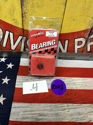 DYNAMITE DYN3305 Flanged Ball Bearing: 4mm X 8mm X 1pc. -NEW- - Image 1 of 4