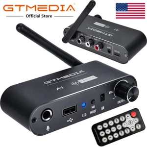 New Bluetooth 5.2 Receiver Audio Stereo Music Adapter AUX Coaxial USB Microphone - Picture 1 of 16