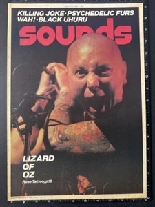 ROSE TATTOO - SOUNDS COVER PAGE 1981 15X11" 1981 Press Advert Poster L288 - Picture 1 of 1