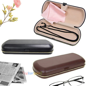 Hard Glasses Case Cover Eyeglasses Sunglasses Spectacle Storage Cloth Neck Cord