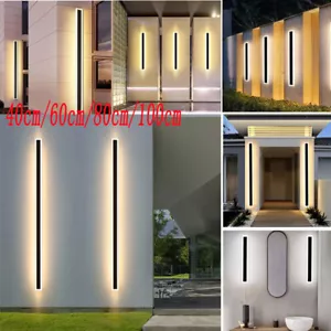 40-100CM Long Strip LED Wall Light Porch Bedroom Lamp Indoor Outdoor Waterproof - Picture 1 of 18