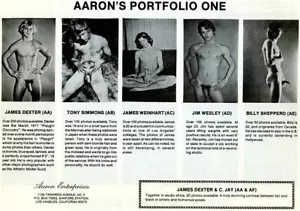 AARON PORTFOLIO ONE * 16 PAGES ^ 70 MODELS *UNCIRCA 80S*RARE - Picture 1 of 1