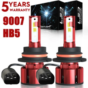 LED Headlights Bulbs 9007 White For Ford F250 F350 Super Duty 1999-04 Hi-Lo Z4QC - Imagen 1 de 15