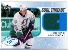 2005-06 Upper Deck Ice Cool Threads #CTRG Ryan Getzlaf RC JERSEY - Anaheim Ducks