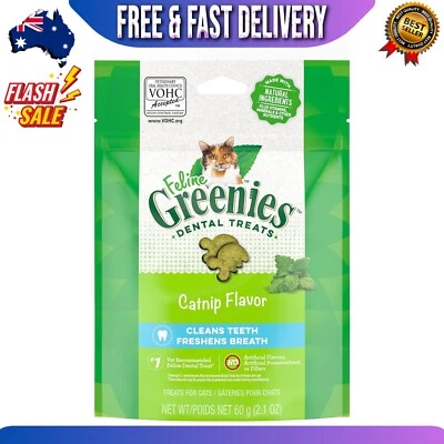 GREENIES Feline Dental Cat Treats Catnip Flavour 60g AU Seller - image 1 of 4