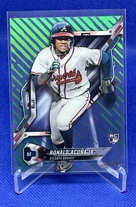 2018 Topps High Tek Ronald Acuna Jr. Rookie Card SP RC /99 Green High Grade ๐ - Picture 1 of 5
