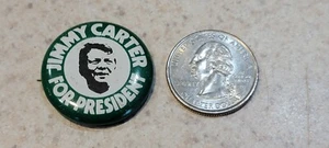 1976 Vintage Jimmy Carter For President In ‘76 Button Pin Pinback  - Picture 1 of 2