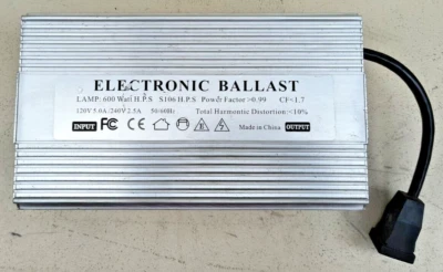 Electronic Ballast 600w S106 H.P.S. 120v 5.0A/240v 2.5A Untested - Image 1 of 4
