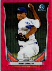 2014 Bowman Chrome #BCP43 Yimi Garcia Prospects Pink Wave Refractors #/65 #/500 - Picture 1 of 2