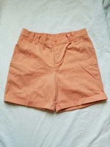 RALPH LAUREN Women's 4 SMALL Classic High Waist Cotton Peach Chino Shorts  - Picture 1 of 6