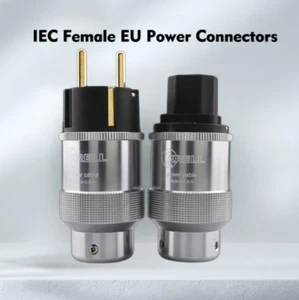 EU Version Netzstecker Schuko IEC Audio Stecker HiFi für audiophile Netzkabel - Picture 1 of 11