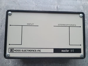 Vintage Koss T-1 Monitoring Adapter for Tape Recorders - 600 ohm to 10K ohm - Picture 1 of 4