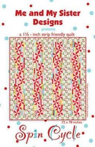 SPIN CYCLE Strip Friendly Quilt Pattern By Me & My Sister 72" x 78" - Picture 1 of 1