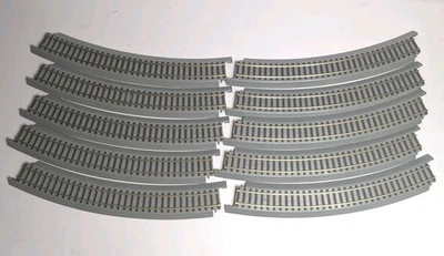 Walthers Trainline Power-loc HO Scale Track Lot 10 Pieces Curves  - Image 1 of 4