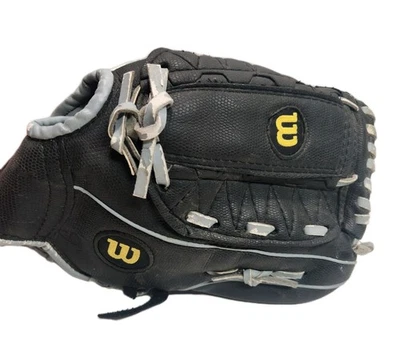 Wilson Baseball Glove A200 Dual Hinge A2434WB Black 10 1/2 " Youth RHT - Image 1 of 4