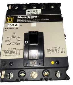 New Square D FAL3605016M 50A Circuit Breaker 480V 3-Pole - No Box - Picture 1 of 3