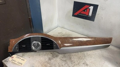 2011 BUICK ENCLAVE DASH BEZEL WITH CLOCK SILVER TRIM WITH BURLWOOD — 第 1/4 张图片