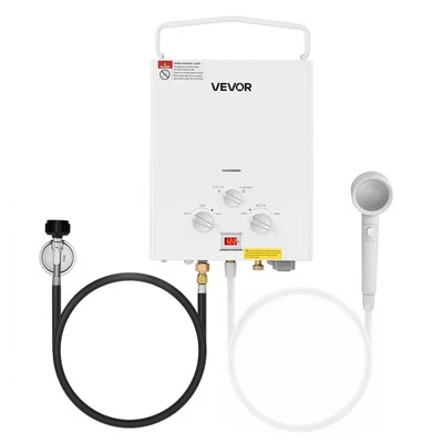 VEVOR Portable Propane Water Heater 6L Tankless with Accessory Regulator for RV - Image 1 of 4