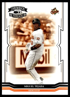 2005 Donruss Throwback Threads #161 Miguel Tejada - Image 1 of 2
