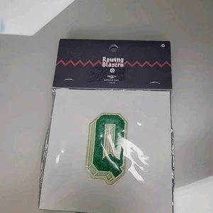 Rowing Blazers x Target Embroidered Fabric Patch Letter "Q" Green Stick/Sew On - Picture 1 of 7