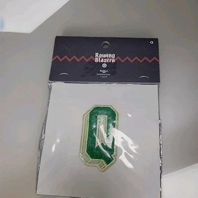 Rowing Blazers x Target Embroidered Fabric Patch Letter "Q" Green Stick/Sew On - Image 1 of 4