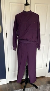 Traje de chándal vintage Cortiva púrpura cortavientos pantalones manga larga mediano - Imagen 1 de 12