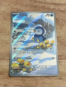 Pokemon TCG Piplup 098/094 Me02: Fiamme Fantastiche Holo Pack Fresco - Foto 1 di 5
