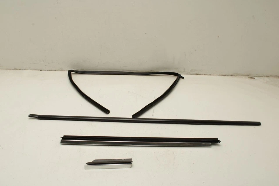 2010-2015 BMW 750Li xDrive Rear Left Door Run Channel w/ Molding Set 51357179129 - Image 1 of 4