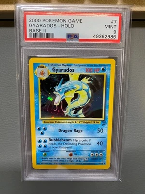 2000 Pokemon Base Set 2 - PSA 9 MINT - Gyarados Holo #7/130 - Image 1 of 2