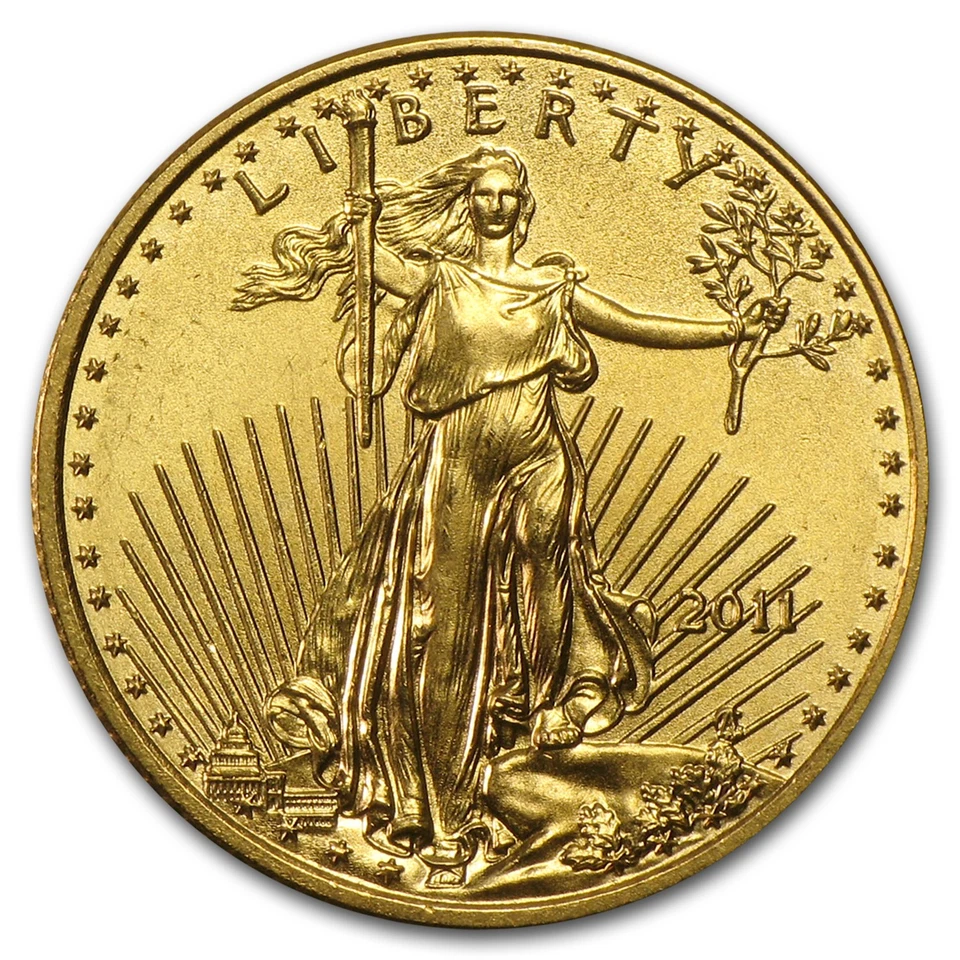 2011 1/10 oz American Gold Eagle BU - Imagem 1 de 3