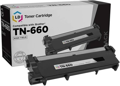 LD Comp Black Laser Cartridge for Brother Toner TN660 DCP-L2520DW HL-L2300D - Image 1 of 4