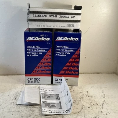Filtro de aire de cabina 2-AC Delco CF100C 1997-2000 Chevrolet Venture Montana transmisión nuevo Foto 1 de 4