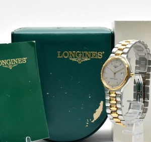 Reloj Longines Conquest VHP L1.613.3 Qz dorado vintage [como nuevo/caja, papel] - Imagen 1 de 16