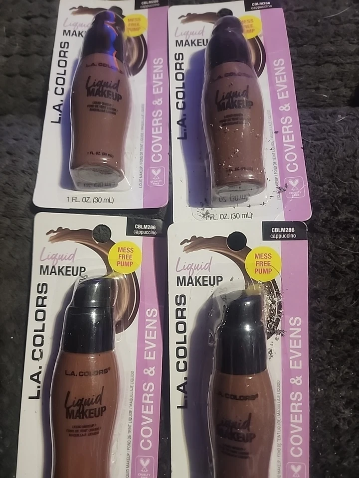 make up 4 pack, L.A. COLORS Liquid Makeup pump Tan 1 fl oz. Each (CBLM443) - Image 1 of 1