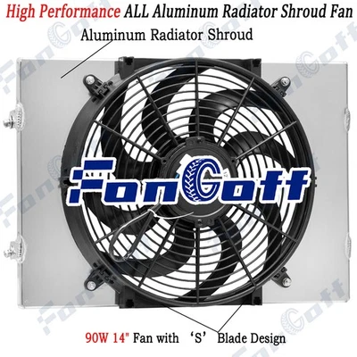 Radiator Aluminum Shroud Fan For 1962-1967 Chevrolet Chevy II Nova 2.5L-5.4L - Image 1 of 4