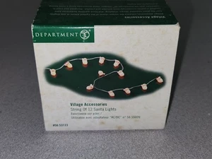 Department 56 String Of 12 Santa Lights Accessory New - Picture 1 of 2