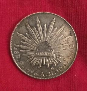 Mexiko 1896 Mo AM Silber 8 Reales - Bild 1 von 2