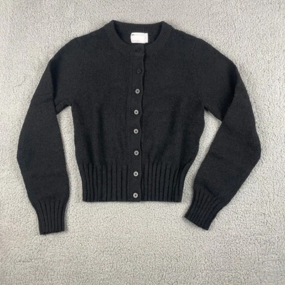 Cardigã feminino Asos Design médio preto poliéster malha texturizada gola redonda - Imagem 1 de 4