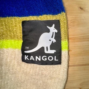 Kangol x HM Striped Knit Fuzzy Sweater Pullover Wool Blend Colorful Crew Neck M - Picture 1 of 6