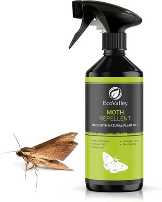 Moth Repellent Spray - 500ml Lavender Scented Natural Wardrobe & Clothing Protec - Image 1 of 3